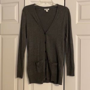 Gray cardigan